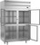 Beverage Air PF2HC-1BHG 44.57 Cu. Ft. Stainless Steel 4 Lockable Glass Half Doors Reach-In Freezer - 115 Volts