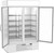 Beverage Air MMR49HC-1-W-WINE 46.15 Cu. Ft. White Reach-In Two-Section Glass Door MarketMax Wine Merchandiser - 115 Volts