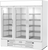 Beverage Air MMRR72HC-1-B-WW 75.13" W White 3-Section Locking Glass Doors Reach-In MarketMax DUAL TEMP Merchandiser - 115 Volts