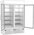 Beverage Air MMRR49HC-1-A-WW-WINE 21.01 Cu. Ft. White Reach-In Two-Section Glass Door MarketMax Dual Temp Wine Merchandiser - 115 Volts