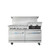 Atosa AGR-6B-24RGB-LP 60" W Stainless Steel Liquid Propane CookRite Range - 300,000 BTU