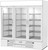 Beverage Air MMRF72HC-1-B-WW 75.13" W White 3-Section Hinged Glass Doors Reach-In MarketMax DUAL TEMP Merchandiser - 115 Volts