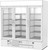 Beverage Air MMRF72HC-1-C-WW 75.13" W White Reach-In Three-Section Glass Doors MarketMax Dual Temp Merchandiser - 115 Volts