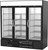 Beverage Air MMRF72HC-1-C-BW 75.13" W Black Reach-In Three-Section Glass Doors MarketMax Dual Temp Merchandiser - 115 Volts