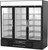 Beverage Air MMRF72HC-1-B-BW 75.13" W Black Reach-In Three-Section Glass Doors MarketMax Dual Temp Merchandiser - 115 Volts