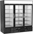 Beverage Air MMRR72HC-1-B-BW-WINE 75.13" W Black Reach-In Three-Section Glass Door MarketMax Dual Temp Wine Merchandiser - 115 Volts