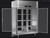 Victory HS-2D-1-EW-PT-GD 55.6 Cu. Ft. Stainless Steel Two-Section UltraSpec Series Heated Cabinet - 208-240 Volts