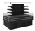 Turbo Air TIOM-24CSCB-N 35.01 Cu. Ft. Black Island Display Self-Serve Refrigerated Merchandiser - 220 Volts