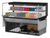 Turbo Air TOM-60L-UF-W(B)-2SI-N 13 Cu. Ft. Stainless Steel 1-Shelf Drop-In Horizontal Open Display Case - 115 Volts