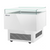 Turbo Air TOS-30PN-W(B) 34" H x 30" White Stainless Steel Open Display Sandwich and Cheese Merchandiser - 115 Volts