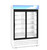 Hoshizaki RM-45-SD-HC-WHT 38.26 Cu. Ft. White Aluminum Reach-In Refrigerated Merchandiser - 115 Volts