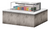 Turbo Air TOM-48L-UF-S-1SI-N 6.3 Cu. Ft. Stainless Steel Deck Only Drop-In Horizontal Open Display Case - 115 Volts