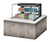Turbo Air TOM-36L-UFD-W(B)-2SI-N 7.5 Cu. Ft. Stainless Steel 1-Shelf Drop-In Horizontal Open Display Case - 115 Volts