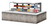 Turbo Air TOM-72L-UFD-S-2SI-N 15.8 Cu. Ft. Stainless Steel 2-Shelf Drop-In Horizontal Open Display Case - 220 Volts
