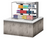 Turbo Air TOM-36L-UFD-S-3SI-N 11.1 Cu. Ft. Stainless Steel 2-Shelf Drop-In Horizontal Open Display Case - 115 Volts