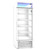 Hoshizaki FM-23-HC-WHT 20.71 Cu. Ft. White One-Section Glass Door Freezer Merchandiser - 115 Volts