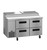 Hoshizaki PR60B-D4 16.63 Cu. Ft. Stainless Steel Two-Section Steelheart Series Pizza Prep Table - 115 Volts