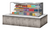 Turbo Air TOM-72L-UF-S-3SI-N 23.4 Cu. Ft. Stainless Steel 4-Shelf Drop-In Horizontal Open Display Case - 220 Volts