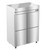 Hoshizaki HC2A-HS-HS 52.1 Cu. Ft. Stainless Steel Two-Section Pass-Thru Heated Cabinet - 208-230 Volts