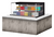 Turbo Air TOM-48L-UF-W(B)-2SI-N 10.2 Cu. Ft. Stainless Steel 1-Shelf Drop-In Horizontal Open Display Case - 115 Volts