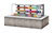 Turbo Air TOM-72L-UFD-W(B)-3SI-N 23.4 Cu. Ft. Stainless Steel 4-Shelf Drop-In Horizontal Open Display Case - 220 Volts