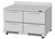 Turbo Air PWR-48-D4-FB-N 9.8 Cu. Ft. Stainless Steel 4 Drawers PRO Series Worktop Refrigerator - 115 Volts