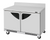 Turbo Air TWR-48SD-FB-N 11.1 Cu. Ft. Stainless Steel 2 Hinged Solid Doors Super Deluxe Worktop Refrigerator - 115 Volts