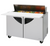 Turbo Air TST-48SD-12-N 12 Cu. Ft. Two-Section Two Door Super Deluxe Sandwich or Salad Unit - 115 Volts