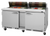 Turbo Air PST-72-FB-N 17.6 Cu. Ft. Two-Section Two Door PRO Series Sandwich or Salad Prep Table - 115 Volts