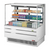 Turbo Air TOM-48L-UFD-W(B)-3S-N 15.2 Cu. Ft. Stainless Steel 2 Shelves Horizontal Open Display Merchandiser - 115 Volts