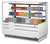 Turbo Air TOM-60L-UFD-W(B)-3S-N 19.3 Cu. Ft. Stainless Steel 2 Shelves Horizontal Open Display Merchandiser - 115 Volts