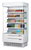 Turbo Air TOM-40SEW(B)-N 16.1 Cu. Ft. Full-Height 4 Shelves Vertical Air Curtain Open Display Merchandiser - 115 Volts