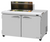 Turbo Air PST-48-08S-N(-LW) 15 Cu. Ft. Two-Section Two Door PRO Series Sandwich or Salad Prep Work Station - 115 Volts