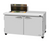 Turbo Air PST-60-08S-N(-LW) 16 Cu. Ft. Two-Section Two Door PRO Series Sandwich or Salad Prep Work Station - 115 Volts