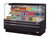 Turbo Air TOM-72L-UF-W(B)-3S-N 23.4 Cu. Ft. Low-Profile 4 Shelves Horizontal Open Display Merchandiser - 220 Volts