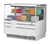 Turbo Air TOM-48L-UF-W(B)-2S-N 10.2 Cu. Ft. Black Stainless Steel 1 Shelf Horizontal Open Display Merchandiser - 115 Volts