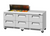 Turbo Air TST-72SD-12S-D6-FB-N(-LW) 20.5 Cu. Ft. Three-Section and Six Drawer Super Deluxe Sandwich or Salad Prep Work Station - 115 Volts