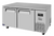 Turbo Air JUF-67D-N 19 Cu. Ft. Stainless Steel 2 Solid Doors J Series Side Mount Undercounter Freezer - 115 Volts