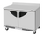 Turbo Air TWF-48SD-FB-N 14.8 Cu. Ft. Stainless Steel 2 Solid Hinged Doors Super Deluxe Worktop Freezer - 115 Volts