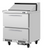 Turbo Air PST-28-D2-FB-N 6.5 Cu. Ft. One-Section One Door PRO Series Sandwich or Salad Prep Table - 115 Volts