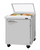 Turbo Air PST-28-N-GL 7 Cu. Ft. One-Section One Door PRO Series Sandwich or Salad Prep Table with Glass Lid - 115 Volts