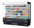 Turbo Air TOM-96SEW(B)-N 42.6 Cu. Ft. Stainless Steel 8 Shelves Vertical Air Curtain Open Display Merchandiser - 220 Volts