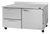 Turbo Air PWR-60-D2R(L)-N 15.5 Cu. Ft. Stainless Steel 1 Hinged Door and 2 Drawers PRO Series Worktop Refrigerator - 115 Volts