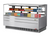 Turbo Air TOM-72L-UFD-S-2S-N 15.8 Cu. Ft. Stainless Steel 2 Shelves Low-Profile Horizontal Open Display Merchandiser - 115 Volts