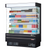 Turbo Air TOM-60SEW(B)-N 26.5 Cu. Ft. Stainless Steel 4 Shelves Vertical Air Curtain Open Display Merchandiser - 115 Volts