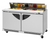 Turbo Air TST-60SD-FB-N 14.8 Cu. Ft. Two-Section Two Door Super Deluxe Sandwich or Salad Unit - 115 Volts