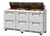 Turbo Air TST-72SD-D6-FB-N 17.6 Cu. Ft. Three-Section and Six Drawer Super Deluxe Sandwich or Salad Unit - 115 Volts