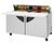 Turbo Air TST-60SD-16-N 16 Cu. Ft. Two-Section Two Door Super Deluxe Sandwich or Salad Unit - 115 Volts