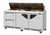 Turbo Air TST-72SD-D2LR-FB-N 17.6 Cu. Ft. Three-Section Two Door and Two Drawer Super Deluxe Sandwich or Salad Unit - 115 Volts