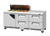 Turbo Air TST-72SD-12S-D4R(L)-FB-N(-LW) 20.5 Cu. Ft. Three-Section One Door and Four Drawer Super Deluxe Sandwich or Salad Prep Work Station - 115 Volts